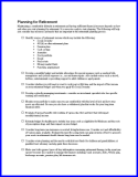 Retirement Planning Checklist