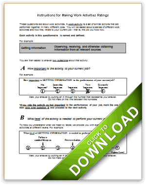 Surveys - Work Activities