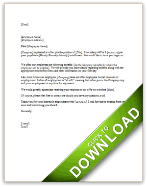 job offer letter. job offer letter.