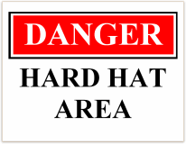 danger hard hat
