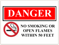 no smoking 50 feet