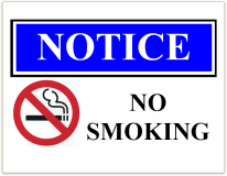 notice no smoking