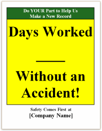 days without accident