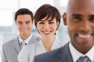 People at a meeting