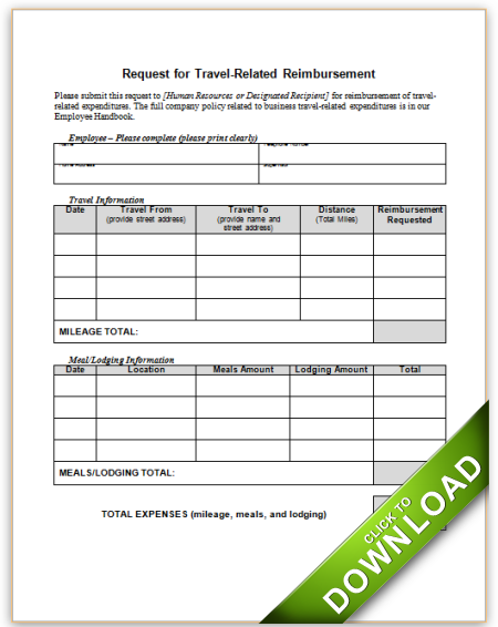 Workcover sa travel reimbursement form