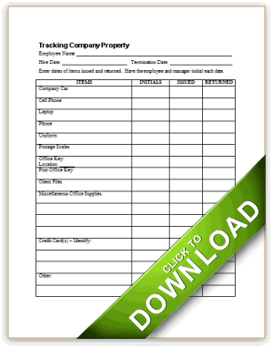 Tracking Company Property