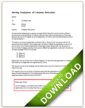 Company Relocation Memo