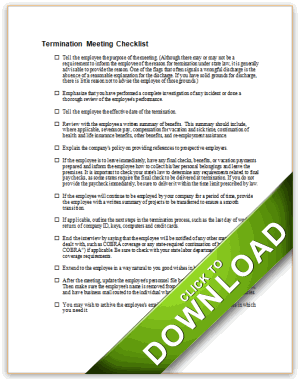meeting checklist