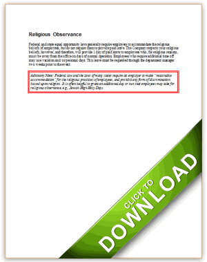 Religious Observance