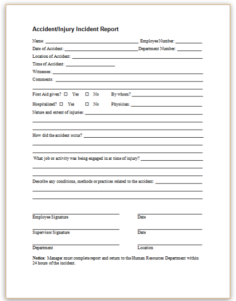 Human Resources Incident Report Template from www.hr360.com