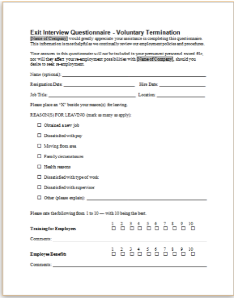 Termination Form Template Free from www.hr360.com